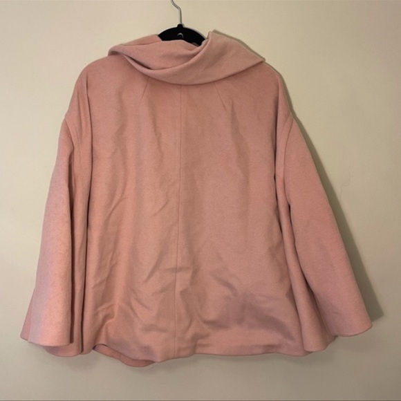 Zara Woman pink swing coat one button wool blend size small - Picture 10 of 13
